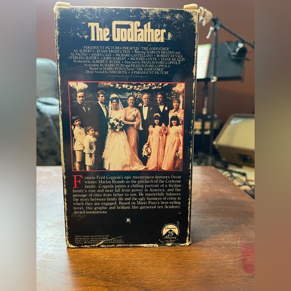 ✨Vintage The Godfather 1987 Paramount Francis Ford Coppola Video Casseste✨ - Picture 6 of 6